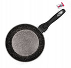 Patelnia 28cm GRANITOWA Patelnia Kuchenna na GAZ INDUKCJE Odporna Solidna marmurowa do smażenia, kuchnia ceramiczna i