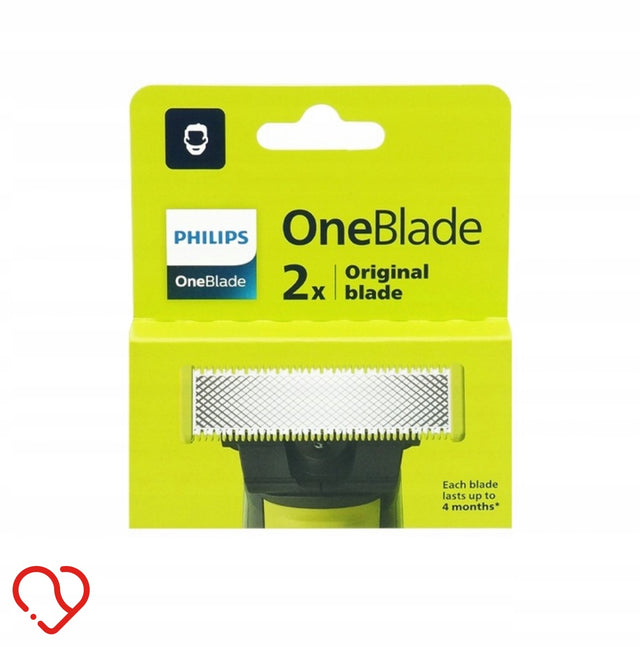 2x ostrza blister wymienne oryginalne Philips OneBlade QP220 QP2520 QP2620 ostrze golarki czarny golarka
