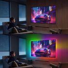 Taśma LED RGB neon 15m wodoodporna IP67 pilot + sterowanie aplikacją wąż świetlny dekoracyjny wielokolorowy 24V 60W do
