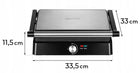 Grill do kanapek panini opiekacz toster rozkładany elektryczny duży 2200W nominalna czarny