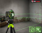 Laser krzyżowy poziomica laserowa 360 płaszczyznowa laser zielony mapower do prac remontowych, układania płytek i