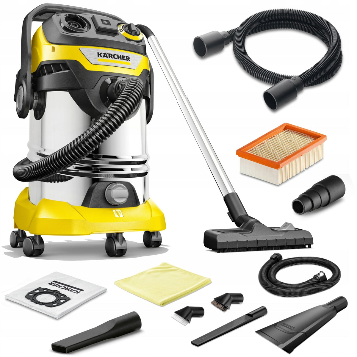 Odkurzacz przemysłowy warsztatowy Karcher WD6 Premium zestaw do samochodu