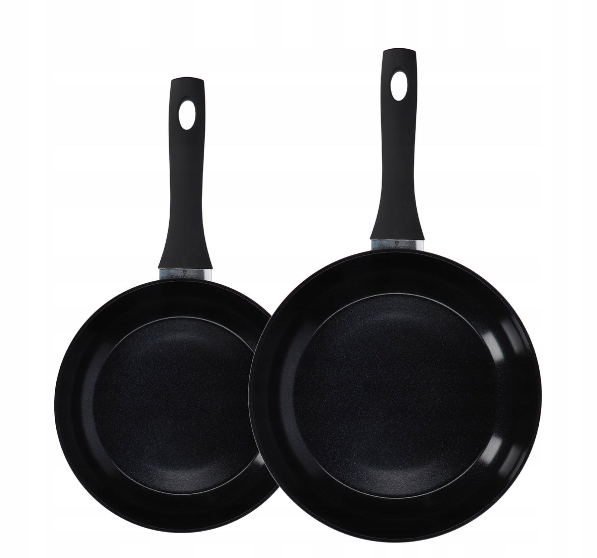 Zestaw patelni Zwieger Rocca, 24cm + 28cm Indukcja naczynia kuchenne do smażenia, powłoka ceramiczna