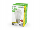 10x Żarówka LED Filament E27 1W 2700K Ciepła do Girland Ozdobna Edison kulista lampka łańcuch świetlny 60 lm biały