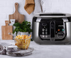 Frytkownica frytownica mocna kompaktowa 2,5 L frytki kurczaki kamille tradycyjna 1800 w czarny