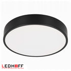 Plafon LED lampa sufitowa mała 30cm okrągła czarna panel do pokoju jasny oprawa oświetleniowa z wbudowanym źródłem