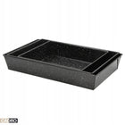 Blacha do pieczenia ciast zestaw 3 sztuk formy uniwersalne stal węglowa metalowe naczynia do wypieków 40 x 24 cm, wys
