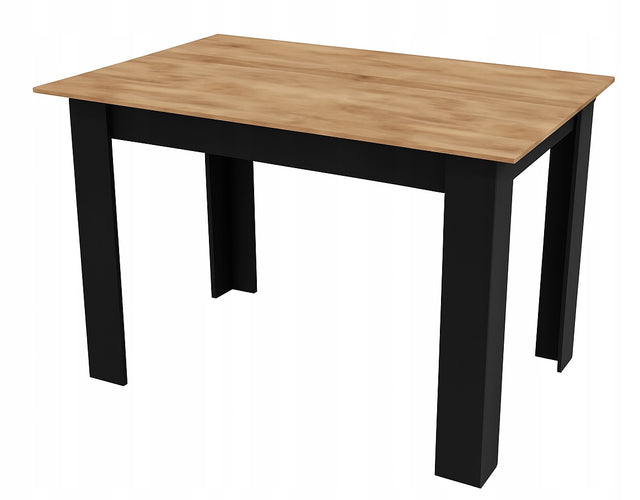 Stół do Jadalni Kuchni Salonu 110x70 Dąb Artisan/Czarny nowoczesny loft płyta laminowana