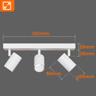 Oprawa Halogenowa 3X GU10 Lampa Sufitowa Natynkowa Ruchoma SPOT Kinkiet listwa oświetleniowa biała prostokątna 38 cm do