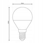 6x Żarówka LED E14 Mała Kulka 8W =60W 880lm 4000K premium lumiled NIE mruga źródło światła, neutralna biel, do lamp i