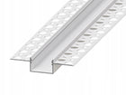 Profil LED Aluminiowy Do Płyt GK Gipsowych Wpuszczany Regips 2m Klosz Biały listwa na taśmę oświetleniową, montaż w