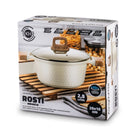 Garnek indukcja z Powłoką ceramiczną Kremowy Konighoffer Rosti 20cm 2l aluminiowy do gotowania zup i sosów