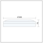 Lampa LED 18W 1440lm IP65 4000K plafon natynk łazienka podbitka NIE mruga okrągła oprawa sufitowa ze zintegrowanym
