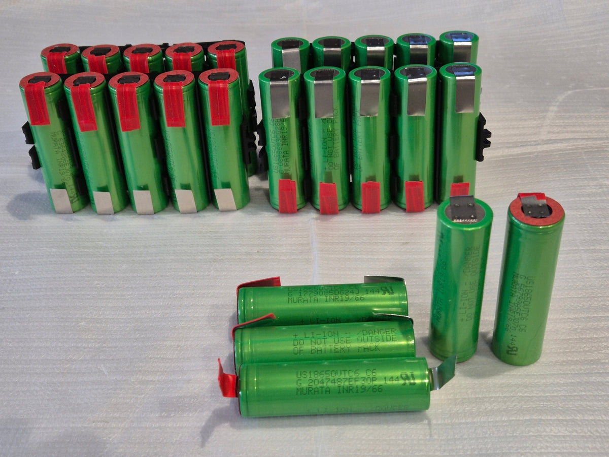 Akumulator Ogniwo Murata VTC6 3,7 V Li-ion 30 A 3100 mAh + blaszki bateria 18650 do elektronarzędzi