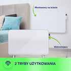Grzejnik elektryczny na podczerwień łazienkowy pokojowy biały MPM MUG-24 ogrzewacz 450 w WiFi Tuya termostat