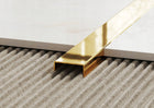 Listwa złota dekoracyjna do płytek C 2cm x 270cm gold profil wykończeniowy, narożnik, cokół, obramowanie glazury