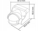Ścienny czujnik ruchu zmierzchu PIR zewnętrzny LED natynkowy czujka sensor automat do lamp, włącznik oświetlenia