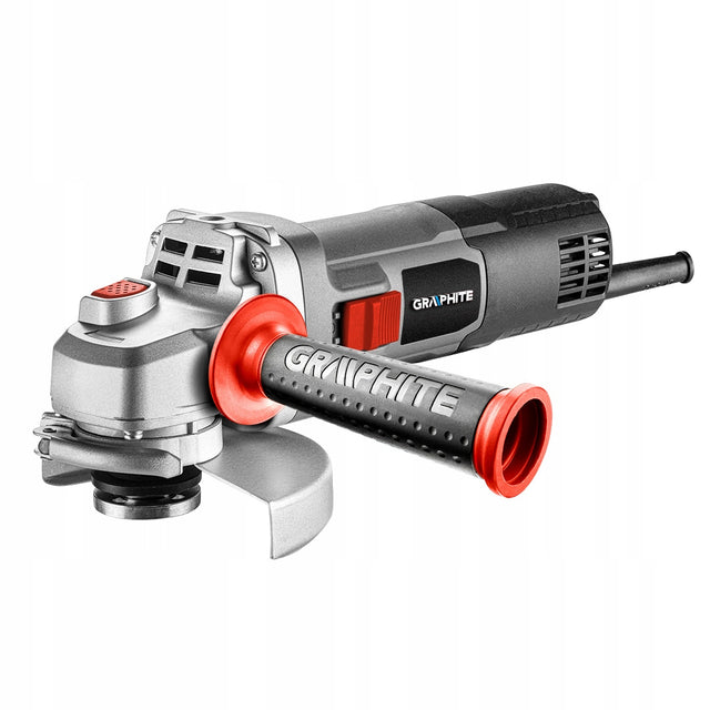 Szlifierka Kątowa z Regulacją Obrotów 1600W 125 mm graphite 59G188 do cięcia i szlifowania metalu, zasilanie sieciowe 230 V, trzy pozycje rękojeści
