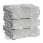 Ręcznik Bawełna Premium zoja 70x140 Eurofirany Hotel Spa 500gsm Srebrny kąpielowy do łazienki, z bordiurą, oeko-tex