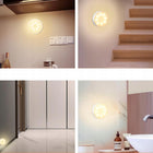 6X mini lampka USB lampa 8 LED z czujnikiem ruchu do oświetlenie szafki podświetlenie mebli, ciepła barwa, okrągła