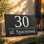 Tabliczka Adresowa Tablica Adresowa Duża - metalowa - druk UV numer domu oznaczenie posesji ze stali nierdzewnej 32x20