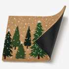 Świąteczna wycieraczka merry christmas choinki 40x60 CM mata wejściowa włókno kokosowe, podkład PVC, do progu