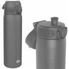 Stalowy bidon - atest PZH - szary granat młodzieżowy ION8 0,6 l 600 ml butelka metalowa na wodę do szkoły i na trening