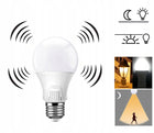 3x Żarówka LED 9W Czujnik Ruchu Zmierzchu zimna gwint E27, 810 lm, 6000 K, tradycyjny kształt