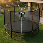 Uniwersalna Siatka ochronna 305 cm na 6 słupków czarna / czarna aGa premium do trampoliny ogrodowej, zabezpieczenie