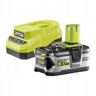 RYOBI ZESTAW AKUMULATOR 5,0 Ah RB18L50 18V +ŁADOWARKA 2A RC18120A-150 bateria do elektronarzędzi, zasilanie narzędzi