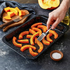 Forma blacha do pieczenia ciasta prostokątna duża non-stick 37x26x4 CM metalowa foremka do wypieków, naczynie