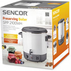 Garnek do pasteryzacji Sencor SPP 2100WH 1800W 27l 30-100st C timer wekowanie przetworów, grzanie wina, herbaty i