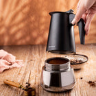 Kawiarka Klausberg KB-7847 stalowa indukcja Gaz espresso 12 filiżanek Kawy zaparzacz moka 600 ml, czarno-srebrny