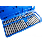 Zestaw bitów kluczy imbus spline torx 40 el bity walizka+adaptery 1/2, 3/8 do śrub, mechaniki samochodowej i prac