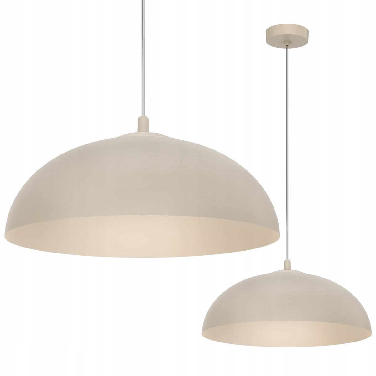 LAMPA WISZĄCA SUFITOWA ŻYRANDOL MISA KASZMIROWA BEŻOWA JAPANDI DO KUCHNI oprawa z tworzywa sztucznego, 1 punkt