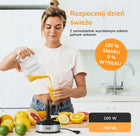 Wyciskarka do cytrusów elektryczna lebenlang wyciskacz pomarańczy 700ml nominalna bezbarwny
