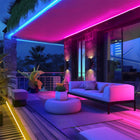 Taśma LED RGB 20m zewnętrzna wodoodporna IP65 Ledy 5050 24v mocna bluetooth oświetlenie dekoracyjne do ogrodu, tarasu i