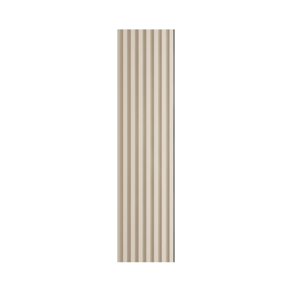 Lamele ścienne na płycie Vilo 265cm x 14,8cm satin cream panel dekoracyjny, okładzina do wnętrz, profil slim z