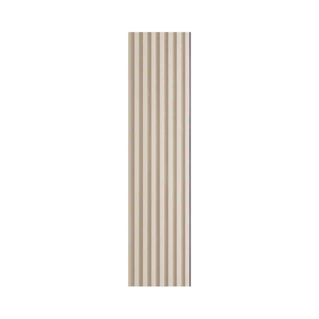Lamele ścienne na płycie Vilo 265cm x 14,8cm satin cream panel dekoracyjny, okładzina do wnętrz, profil slim z tworzywa, gładka powierzchnia