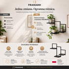 Kwietnik loft metalowy wiszący 3PÓŁKI produkt polski premium spawany czarny stojak na doniczki, do kwiatów, na 3