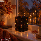 Lampion Lustrzany LED Latarenka Dekoracyjna 3D na Baterie 10x15cm Znicz ozdoba nagrobna, iluminacja cmentarna