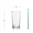 SZKLANKI DO NAPOJÓW Drinków ZESTAW 6x380 ml Żłobione Grube POLSKIE SZKŁO do koktajli, na imprezę i grilla, można myć w