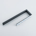 Wieszak łazienkowy ręczniki czarny samoprzylepny drążek 300 mm 30 mm