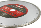 Tarcza diamentowa 230mm do betonu kostki kamienia cegły TYP turbo PRO wosso cięcia ceramiki, płyt cementowych, otwór