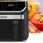 Frytkownica beztłuszczowa zelmer frytownica piekarnik podwójna AIR fryer 9l czarny