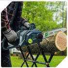 Piła łańcuchowa elektryczna 2kW pilarka do drewna 8000 RPM bogaty zestaw