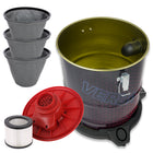 Odkurzacz do popiołu kominka pieca gruzu separator grilla rura telskopowa przemysłowy, zbiornik 20 l, moc 1650 w