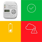 Detektor tlenku węgla bezprzewodowy z wyświetlaczem LCD 3x bateria AA czujnik czadu, alarm CO do domu