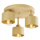 Lampa sufitowa Plafon Żyrandol Kaszmir Ecru Beżowa 3xE27 382-E3 SPOT oprawa metalowa do salonu i sypialni, 3 punkty