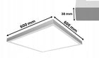 Panel LED 60W natynkowy Kwadratowy 60x60cm Plafon Biały Uniwersalny, 5400lm lampa sufitowa do wnętrz z ciepłą barwą